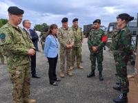 Ministra veio ver a capacidade da Unidade de Apoio Militar de Emergência que está preparada para lidar com catástrofes (c/áudio e fotos)