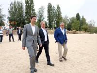 João Paulo Catarino visitou praia fluvial e garantiu que Castelo de Bode tem capacidade para abastecimento humano (c/áudio)