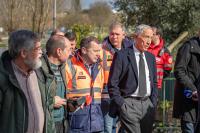 Presidente da República esteve em Abrantes e Rossio ao Sul do Tejo para ver consequências dos caudais elevados do Tejo (c/áudio) 