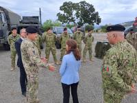 Ministra veio ver a capacidade da Unidade de Apoio Militar de Emergência que está preparada para lidar com catástrofes (c/áudio e fotos)