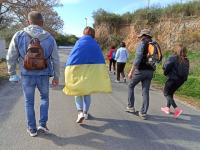 Solidariedade com o povo ucraniano em caminhada pela Rota PR4MAC de Ortiga (C/ÁUDIO E FOTOS)