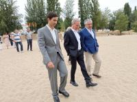 João Paulo Catarino visitou praia fluvial e garantiu que Castelo de Bode tem capacidade para abastecimento humano (c/áudio)