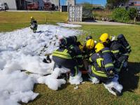 Heliporto foi cenário de exercício da Proteção Civil (c/fotos)