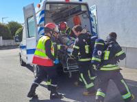 Heliporto foi cenário de exercício da Proteção Civil (c/fotos)