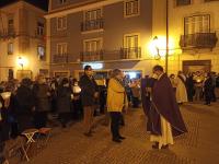 Sacerdotes e população de Abrantes juntos em vigília para pedir Paz na Ucrânia 