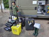 Ministra veio ver a capacidade da Unidade de Apoio Militar de Emergência que está preparada para lidar com catástrofes (c/áudio e fotos)
