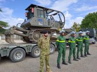 Ministra veio ver a capacidade da Unidade de Apoio Militar de Emergência que está preparada para lidar com catástrofes (c/áudio e fotos)