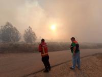 Incêndio dominado em cerca de 80% (C/ÁUDIO)