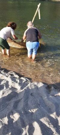 Vândalos andaram durante a noite na praia fluvial