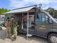 Ministra veio ver a capacidade da Unidade de Apoio Militar de Emergência que está preparada para lidar com catástrofes (c/áudio e fotos)
