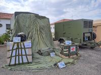 Ministra veio ver a capacidade da Unidade de Apoio Militar de Emergência que está preparada para lidar com catástrofes (c/áudio e fotos)