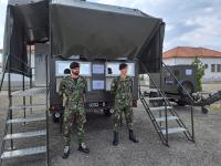 Ministra veio ver a capacidade da Unidade de Apoio Militar de Emergência que está preparada para lidar com catástrofes (c/áudio e fotos)