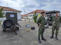 Ministra veio ver a capacidade da Unidade de Apoio Militar de Emergência que está preparada para lidar com catástrofes (c/áudio e fotos)