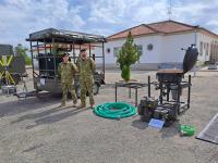 Ministra veio ver a capacidade da Unidade de Apoio Militar de Emergência que está preparada para lidar com catástrofes (c/áudio e fotos)