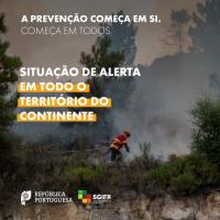 Ler notícia: Situação de alerta prolongada até terça-feira