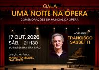 Ler notícia: Cineteatro São João acolhe Gala «Uma Noite na Ópera»