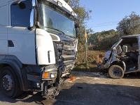 Abrantes: Dois mortos e sete feridos na colisão entre ligeiro e pesado em Vale de Cortiças (ATUALIZADA C/FOTOS)