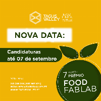 Prazo de Candidaturas à 7ª Edição do Prémio FOOD FAB LAB alargado até 7 de setembro