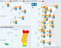 Ler notícia: Cinco distritos em alerta vermelho entre segunda e terça-feira devido ao calor