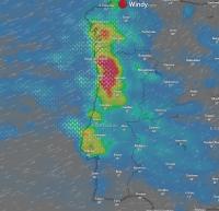 Ler notícia: Chuva forte regressa a Portugal continental terça e quarta-feira