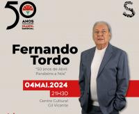 Ler notícia: Fernando Tordo celebra Abril no palco do Centro Cultural Gil Vicente