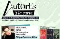 Ler notícia: «Autores à la Carte» traz a escritora Filipa Fonseca Silva à Biblioteca