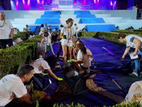 Sardoal «constrói» tapete de flores junto ao palco-altar da Colina do Encontro (c/áudio e fotos)