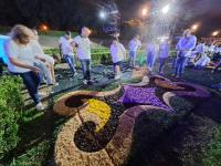 O tapete de flores de Sardoal para a Cerimónia do Acolhimento com o Papa (fotogaleria)