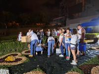 O tapete de flores de Sardoal para a Cerimónia do Acolhimento com o Papa (fotogaleria)