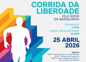 Ler notícia: Inscrições abertas para Corrida da Liberdade no dia 25 de Abril