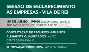 Ler notícia: Sessão de Esclarecimento vai apresentar oportunidades de financiamento para empresas