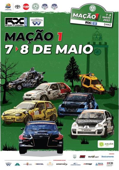 Cartaz CAMPEONATO DE PORTUGAL DE RALICROSS E KARTCROSS EM MAÇÃO