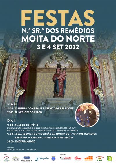 Cartaz Festas em Honra de Nossa Senhora dos Remédios