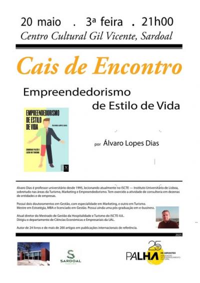 Cartaz Álvaro Lopes Dias é convidado do Cais de Encontro