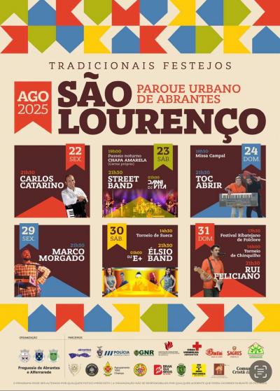 Cartaz Tradicionais Festas de S. Lourenço 
