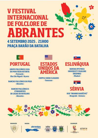 Cartaz Festival Internacional de Folclore de Abrantes