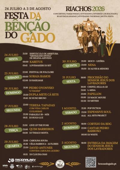 Cartaz Festa Benção do Gado 2026