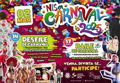 Cartaz MEGA CARNAVAL EM NISA
