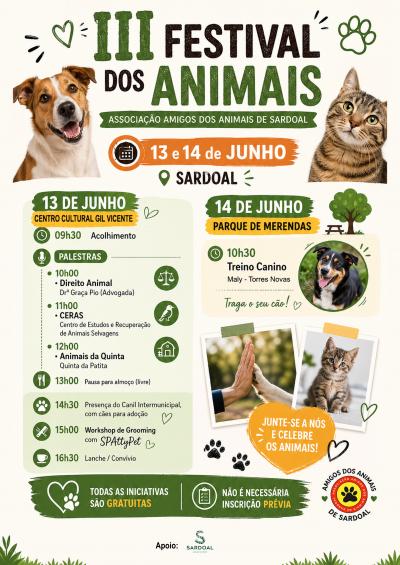 Cartaz III Festival dos Animais