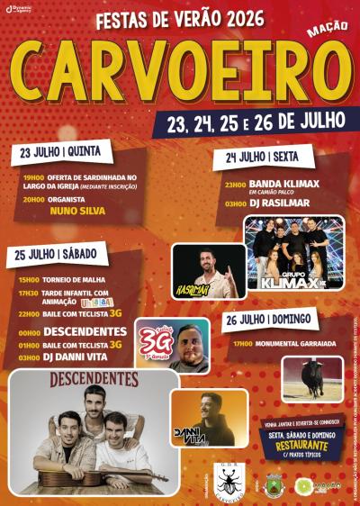 Cartaz Festa de Verão Carvoeiro 2026