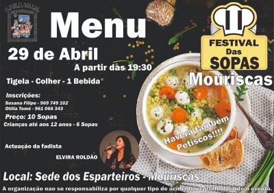 Cartaz Festival de Sopas na sede d' Os Esparteiros