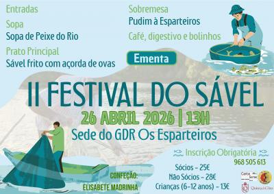 Cartaz Esparteiros organizam Festival do Sável 