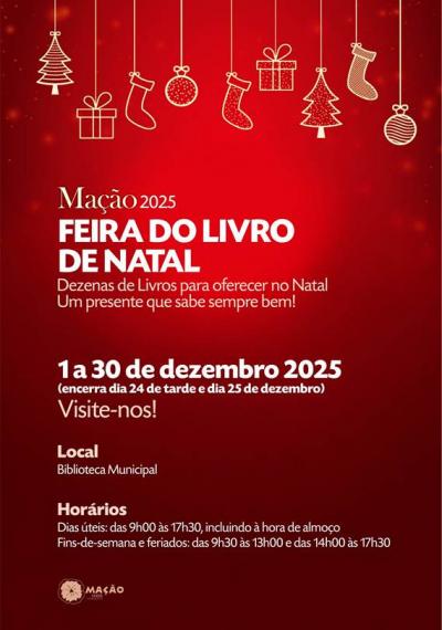 Cartaz Feira do Livro de Natal