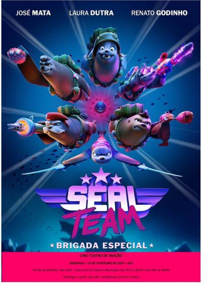 Cartaz Cinema Infantil - Seal Team: Brigada Especial