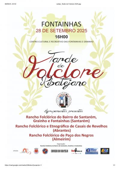 Cartaz Tarde de Folclore Ribatejano