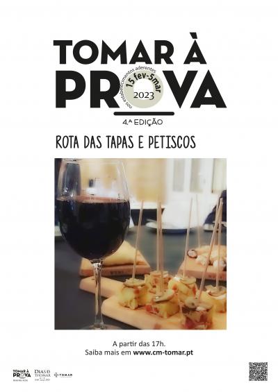 Cartaz Tomar à Prova - Rota das Tapas e Petiscos