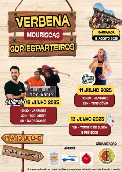 Cartaz Verbena do Grupo Desportivo e Recreativo 