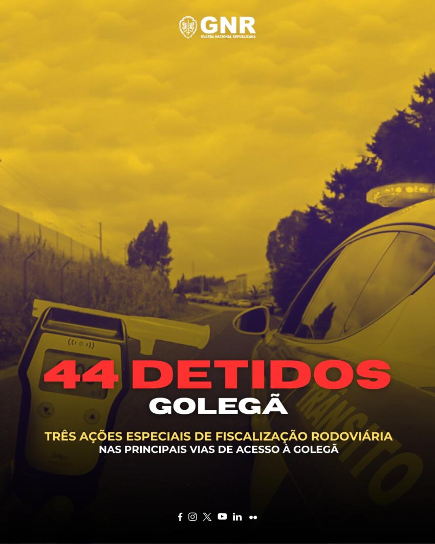 Detidos 44 condutores em semana da Feira Nacional do Cavalo