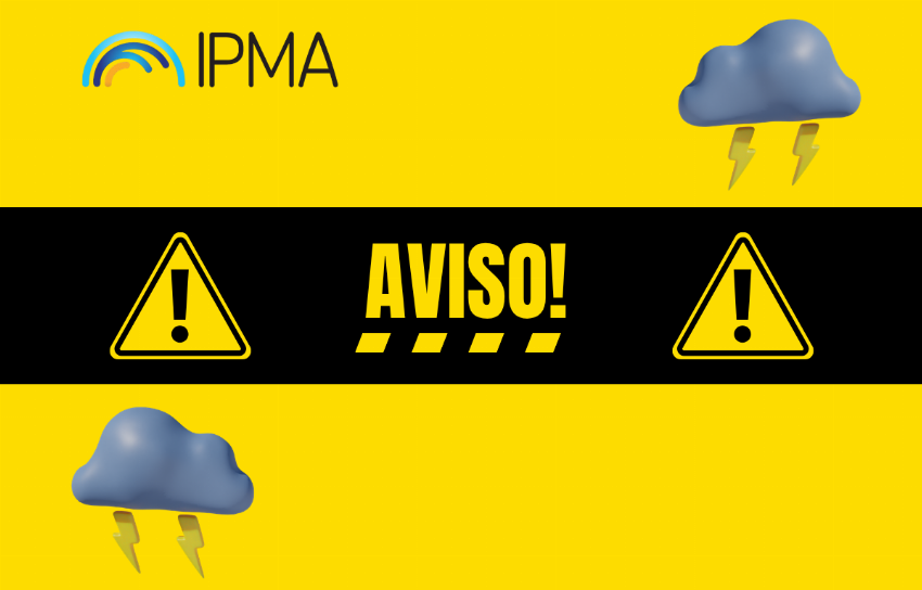 Seis distritos sob aviso amarelo com previsão de trovoada