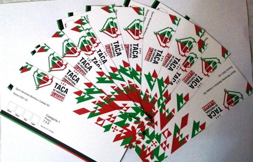 Taça de Portugal: Bilhetes para o Abrantes e Benfica – Caldas estão à venda